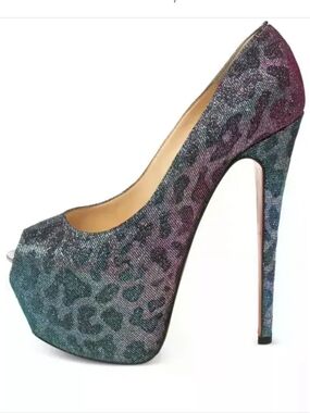 Christian Louboutin Highness Leopard Print Heels Size 37